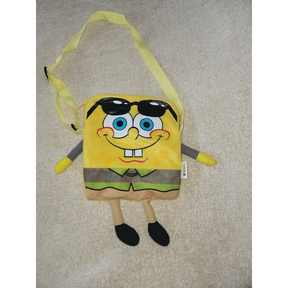 Spongebob Squarepants Plush Crossbody Bag Purse Nickelodeon Cartoon